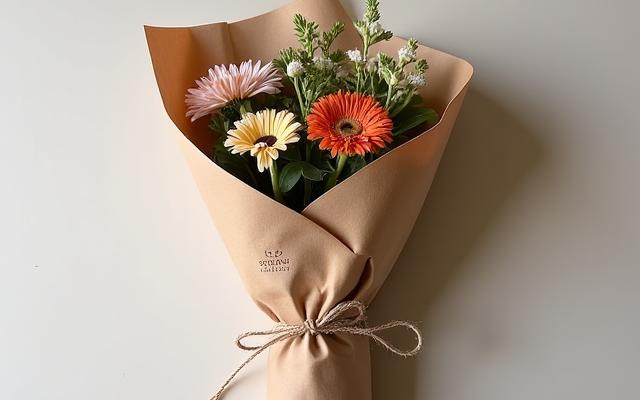 Empaque ecológico y biodegradable para flores